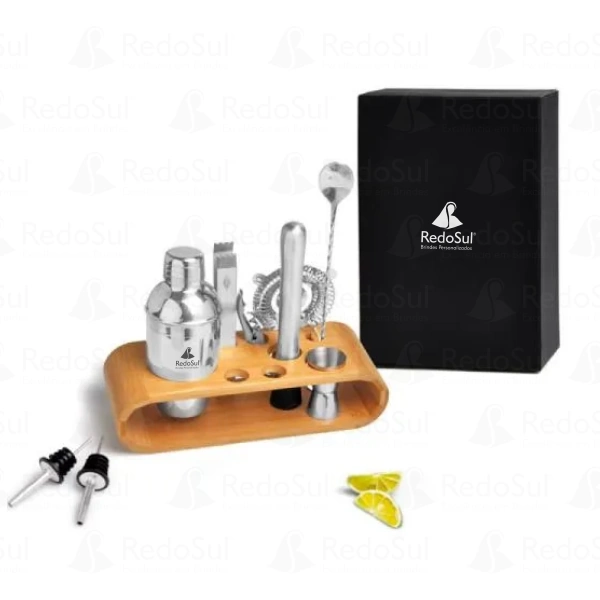 RD 7000483-Kit Bar personalizado em Bambu RD 7000483-Kit Bar personalizado em Bambu